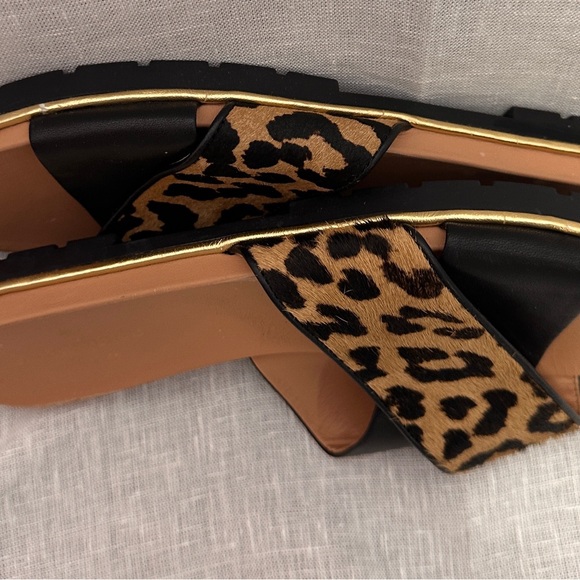 Kate Spade New York Leopard Print Leather Slide Sandals – Size 8.5M - Picture 9 of 9